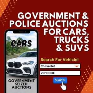 Government and Police Auctions for Cars Trucks and SUVs