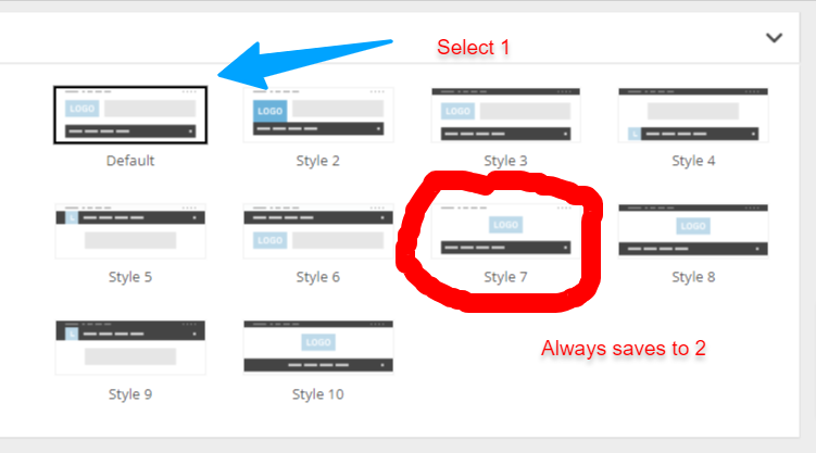Header settings that do not work
